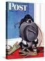 "Go for A Walk?," Saturday Evening Post Cover, October 7, 1944-Albert Staehle-Stretched Canvas