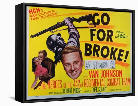 Go for Broke, 1951-null-Framed Stretched Canvas