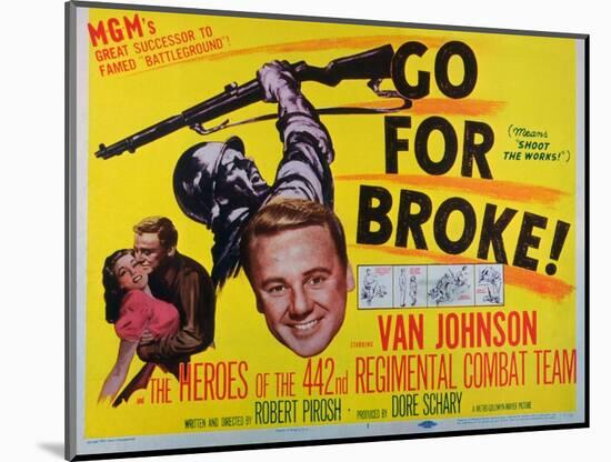 Go for Broke, 1951-null-Mounted Art Print