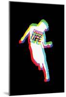 Go-Go Dancing Silhouette-null-Mounted Poster