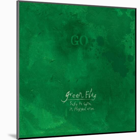 Go, Green Flag, Safe to Swim in Flagged Area-Miranda York-Mounted Art Print