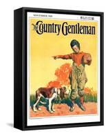 "Go Home, Boy!," Country Gentleman Cover, November 1, 1928-William Meade Prince-Framed Stretched Canvas