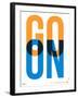 Go On Poster I-NaxArt-Framed Art Print