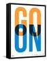 Go On Poster I-NaxArt-Framed Stretched Canvas