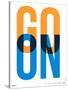 Go On Poster I-NaxArt-Stretched Canvas