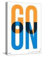 Go On Poster I-NaxArt-Stretched Canvas