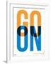 Go On Poster I-NaxArt-Framed Art Print