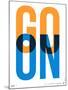 Go On Poster I-NaxArt-Mounted Art Print