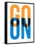 Go On Poster I-NaxArt-Framed Stretched Canvas