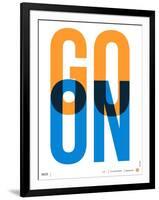 Go On Poster I-NaxArt-Framed Art Print