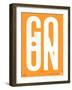 Go On Poster II-NaxArt-Framed Art Print