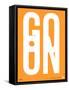 Go On Poster II-NaxArt-Framed Stretched Canvas