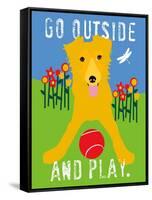 Go Outside and Play-Ginger Oliphant-Framed Stretched Canvas