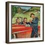 "Go Two Miles, Turn Left...", July 9, 1955-Amos Sewell-Framed Giclee Print