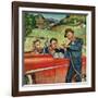 "Go Two Miles, Turn Left...", July 9, 1955-Amos Sewell-Framed Giclee Print