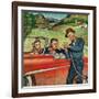 "Go Two Miles, Turn Left...", July 9, 1955-Amos Sewell-Framed Giclee Print