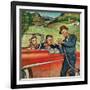 "Go Two Miles, Turn Left...", July 9, 1955-Amos Sewell-Framed Giclee Print