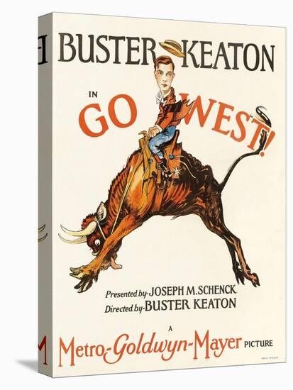 Go West, 1925, Directed by Buster Keaton-null-Stretched Canvas