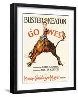 Go West, 1925, Directed by Buster Keaton-null-Framed Giclee Print