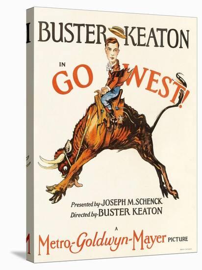 Go West, 1925, Directed by Buster Keaton-null-Stretched Canvas