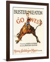 Go West, 1925, Directed by Buster Keaton-null-Framed Giclee Print