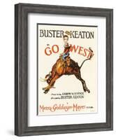 Go West, 1925, Directed by Buster Keaton-null-Framed Giclee Print