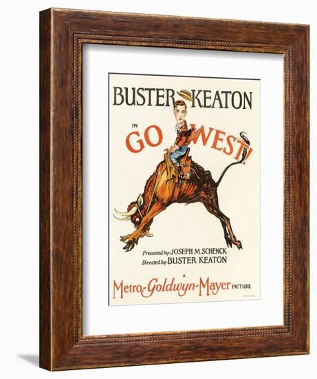 Go West, 1925, Directed by Buster Keaton-null-Framed Giclee Print