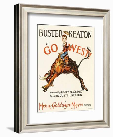 Go West, 1925, Directed by Buster Keaton-null-Framed Giclee Print