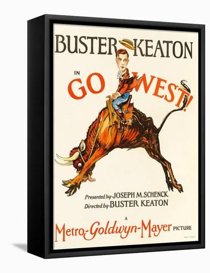 Go West! (Aka Go West), Buster Keaton, 1925-null-Framed Stretched Canvas