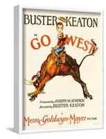 Go West! (Aka Go West), Buster Keaton, 1925-null-Framed Art Print