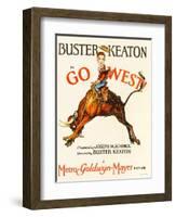 Go West! (Aka Go West), Buster Keaton, 1925-null-Framed Art Print