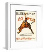 Go West! (Aka Go West), Buster Keaton, 1925-null-Framed Art Print