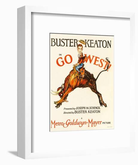 Go West! (Aka Go West), Buster Keaton, 1925-null-Framed Art Print