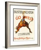 Go West! (Aka Go West), Buster Keaton, 1925-null-Framed Art Print