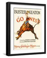 Go West! (Aka Go West), Buster Keaton, 1925-null-Framed Art Print