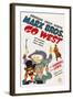 Go West, Groucho Marx, Harpo Marx, Chico Marx, Diana Lewis, 1940-null-Framed Art Print