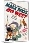 Go West, Groucho Marx, Harpo Marx, Chico Marx, Diana Lewis, 1940-null-Mounted Art Print