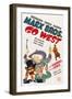 Go West, Groucho Marx, Harpo Marx, Chico Marx, Diana Lewis, 1940-null-Framed Art Print