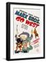 Go West, Groucho Marx, Harpo Marx, Chico Marx, Diana Lewis, 1940-null-Framed Art Print