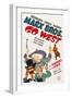 Go West, Groucho Marx, Harpo Marx, Chico Marx, Diana Lewis, 1940-null-Framed Art Print