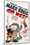 Go West, Groucho Marx, Harpo Marx, Chico Marx, Diana Lewis, 1940-null-Mounted Art Print