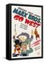 Go West, Groucho Marx, Harpo Marx, Chico Marx, Diana Lewis, 1940-null-Framed Stretched Canvas