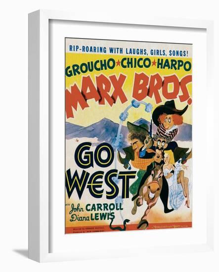 Go West-null-Framed Art Print