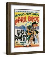 Go West-null-Framed Art Print