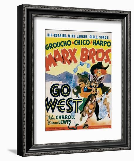 Go West-null-Framed Art Print