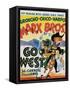 Go West-null-Framed Stretched Canvas