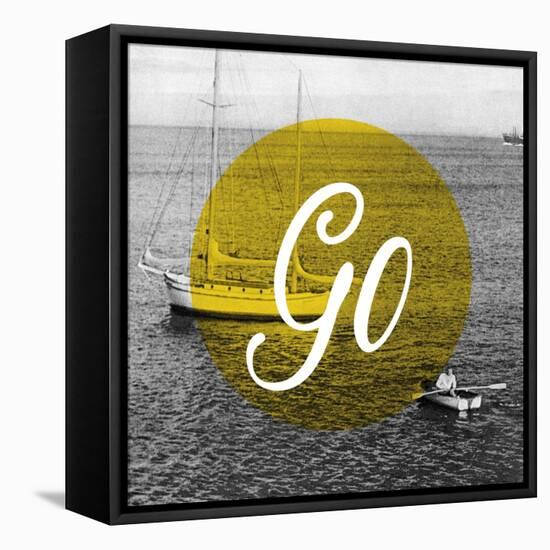 Go-null-Framed Stretched Canvas