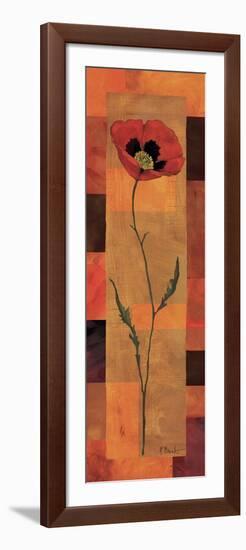 Goa Poppy Panel I-Paul Brent-Framed Art Print