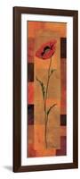 Goa Poppy Panel II-Paul Brent-Framed Art Print