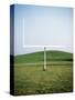 Goal Post in Field-Michael Prince-Stretched Canvas